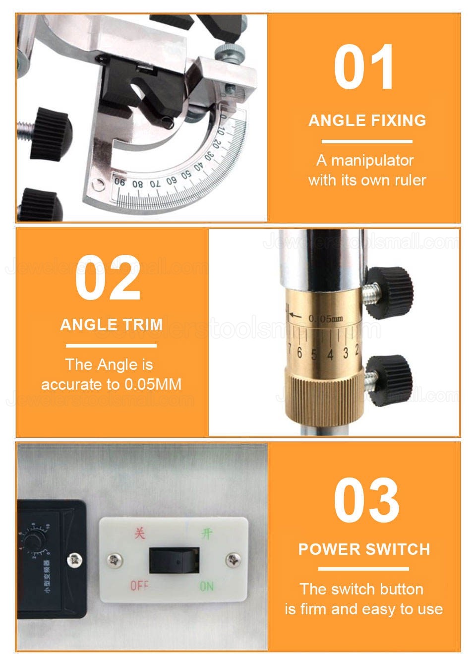 180W Automatic Gem Faceting Machine for Gemstone Lapidary Grinding Polishing Cutting 3000RPM